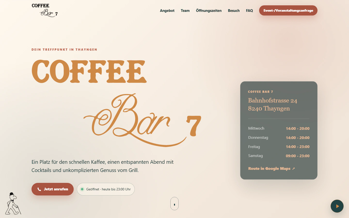 Startseite von Coffee Bar 7